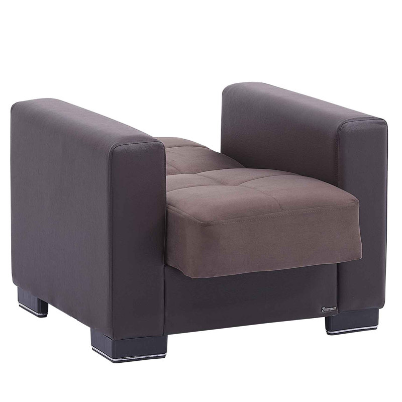 Ottomanson Legacy Fabric Upholstered Convertible 3in1 Sleeper Arm